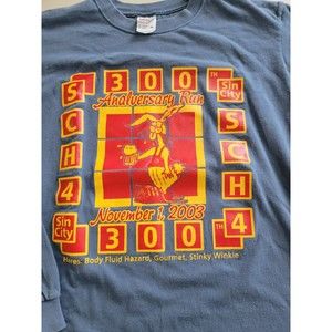 2003 Sin City Hash House Harriers Harriettes SCH4 Long Sleeve Shirt ON-ON 300th